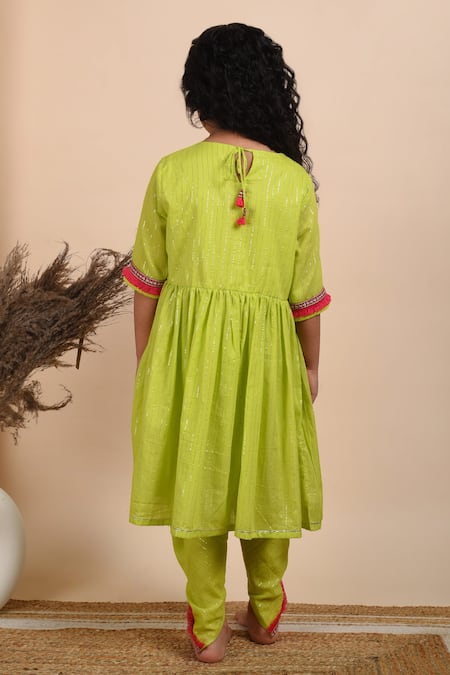 THE COTTON STAPLE Basant Kurta & Dhoti Pant Set 