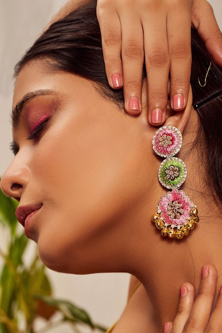 shop Bead jewelry ~ Handmade Earring -Multi Colour