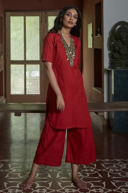 Peeli Dori Organic Dyed Kurta & Pant Set 