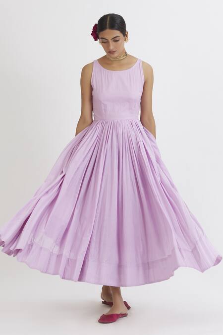 Buy Peeli Dori Purple Rose Cotton Embroidery Round Anarkali With Dupatta Online at Aza Fashions Buy_Peeli Dori_Purple Rose Cotton Embroidery Round Anarkali With Dupatta _Online_at_Aza_Fashions