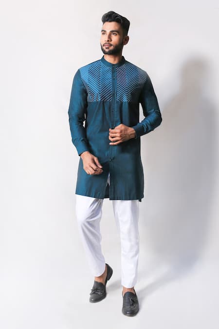 Kaha Embroidered Shirt Kurta 