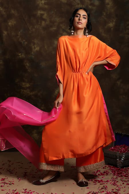 Kanika Sharma Silk Kurta Palazzo Set 