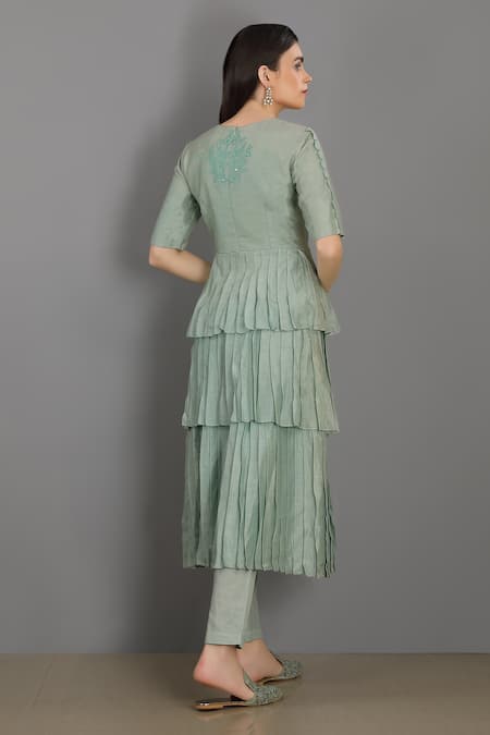 Asaga Chanderi Silk Anarkali Set 