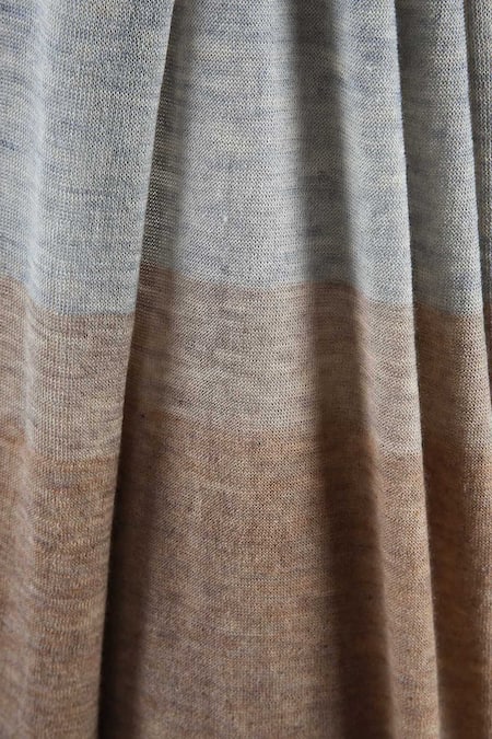 Buy Pashma Beige Knitted Cashmere Scarf Online at Aza Fashions Buy_Pashma_Beige Knitted Cashmere Scarf _Online_at_Aza_Fashions