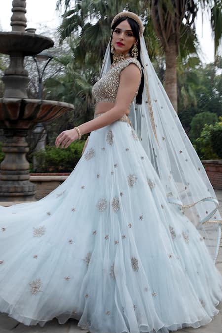 Keerthi Kadire Embroidered Lehenga Set 