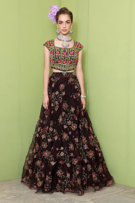 Keerthi Kadire Printed Lehenga Set 