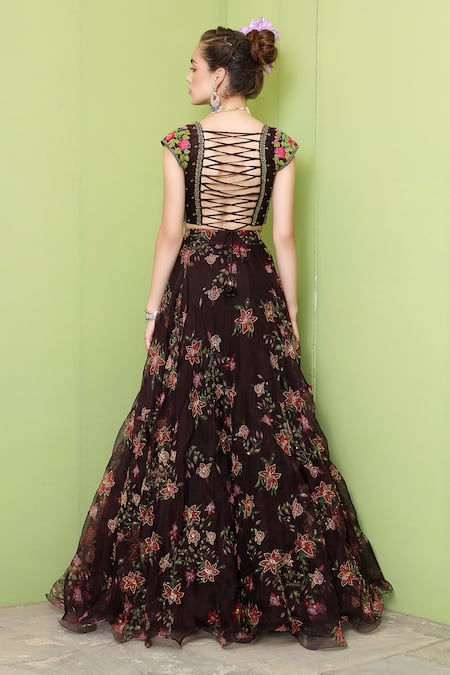 Keerthi Kadire Printed Lehenga Set 