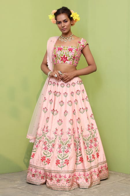 Keerthi Kadire Embroidered Bridal Lehenga Set 