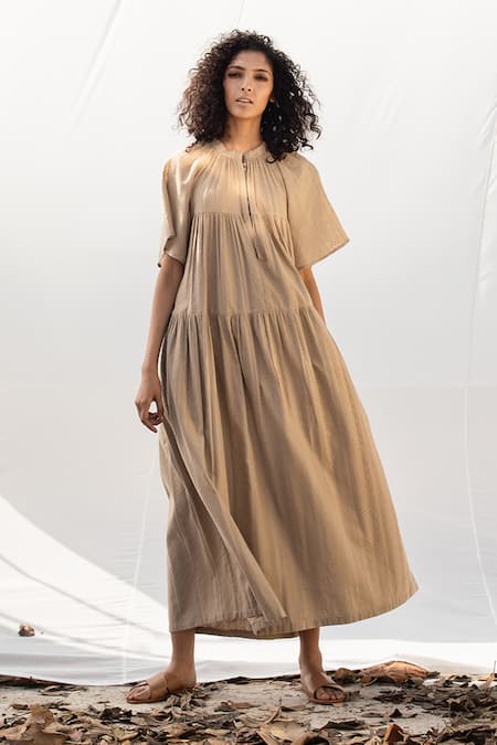 Kharakapas Tiered Maxi Dress 