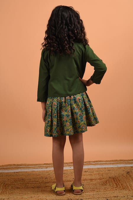 Kalp Printed Dress & Jacket 