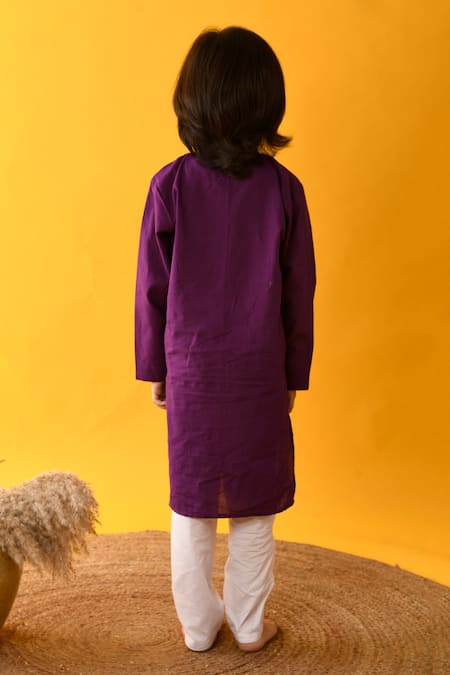 Kalp Bandhani Yoke Kurta & Pant Set 