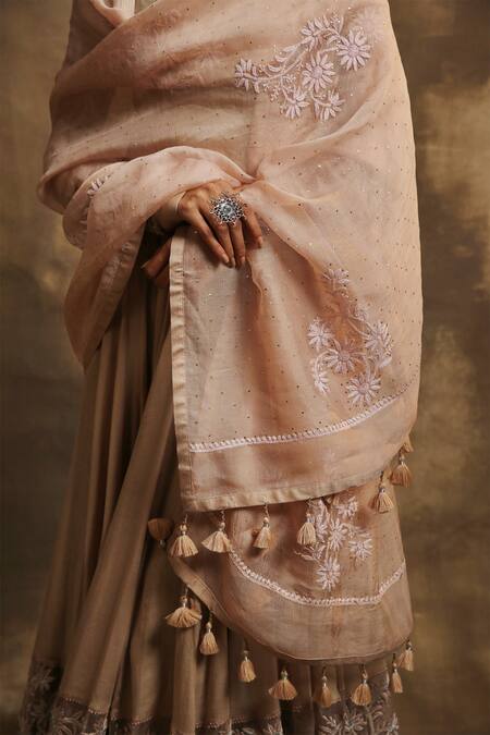 Shop Karishma Khanduja Bareilly Beige Cotton Scoop Neck Embroidered Anarkali Set Online at Aza Fashions Shop_Karishma Khanduja Bareilly_Beige Cotton Scoop Neck Embroidered Anarkali Set _Online_at_Aza_Fashions