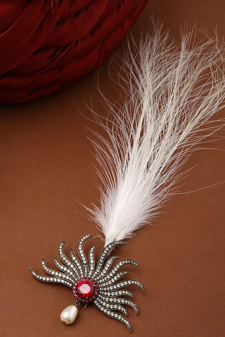 Buy_Cosa Nostraa_Gold Stone, Bead The Maharaja Embellished Kalangi _Online_at_Aza_Fashions