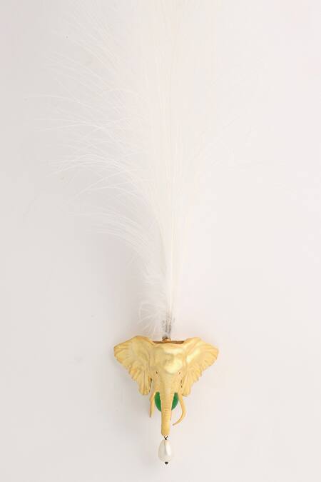 Shop Cosa Nostraa Gold Bead The Majesty Kalangi at Aza Fashions Shop_Cosa Nostraa_Gold Bead The Majesty Kalangi _at_Aza_Fashions