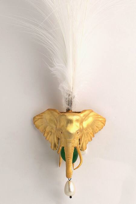 Shop Cosa Nostraa Gold Bead The Majesty Kalangi Online at Aza Fashions Shop_Cosa Nostraa_Gold Bead The Majesty Kalangi _Online_at_Aza_Fashions