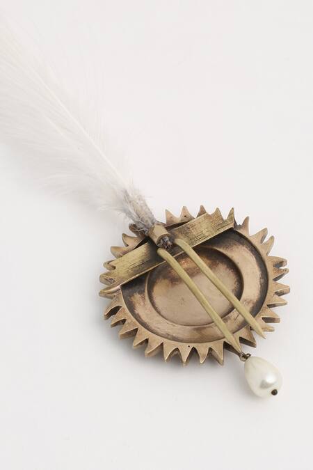 Cosa Nostraa Gold Bead The Sun Flower Kalangi Online at Aza Fashions Cosa Nostraa_Gold Bead The Sun Flower Kalangi _Online_at_Aza_Fashions