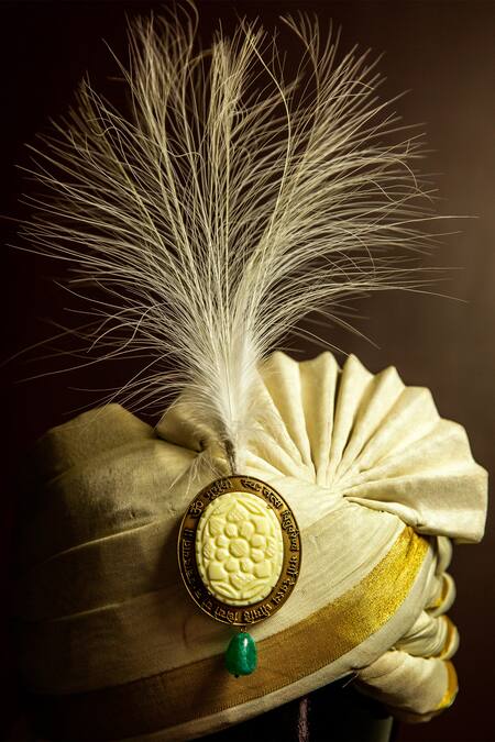 Cosa Nostraa Gold Stone, Bead Antique Carved Spiritual Kalangi Online at Aza Fashions Cosa Nostraa_Gold Stone, Bead Antique Carved Spiritual Kalangi _Online_at_Aza_Fashions