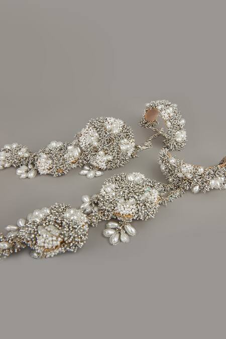 House Of D"Oro_Silver Plated Beads Kalira - Single Pc_Online_at_Aza_Fashions