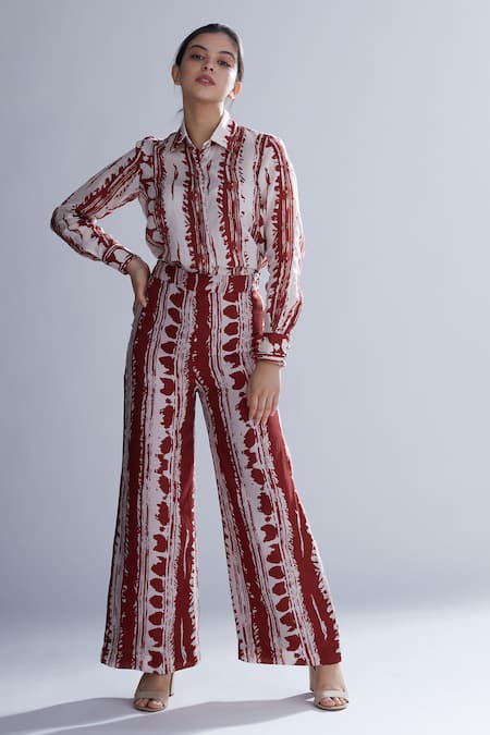 Buy_Koai_White Cotton Silk Dabu Print Shirt _Online_at_Aza_Fashions