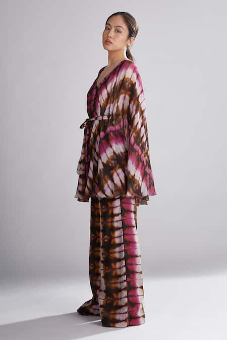 Koai Cotton Silk Printed Palazzos For Kids