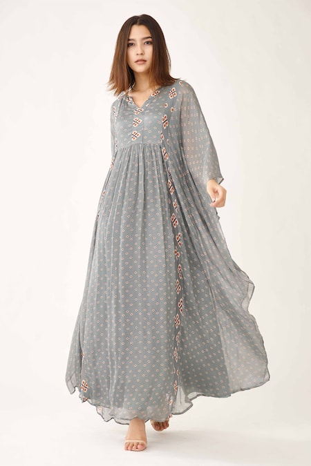 KoAi Chiffon Printed Kaftan 