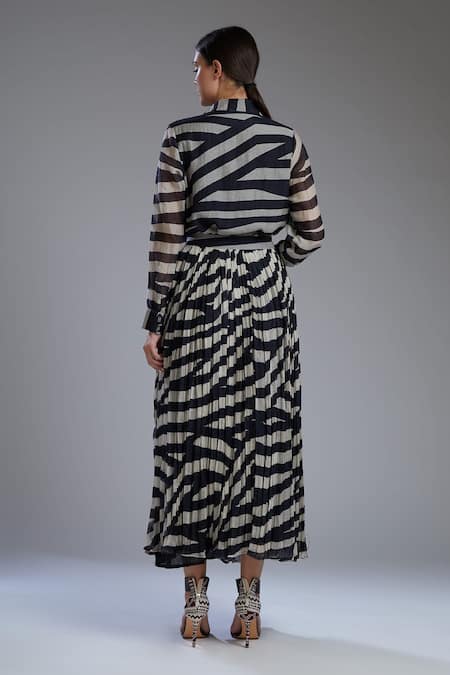 Koai Printed Chanderi Silk Shirt 