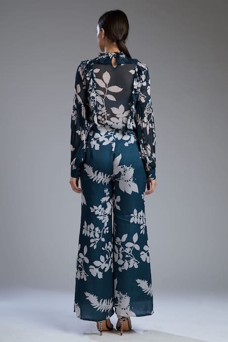 Koai Printed Silk Palazzo For Kids