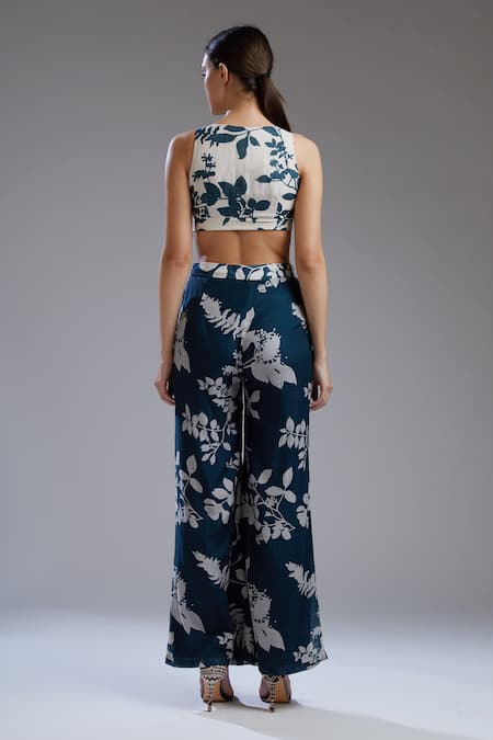 Koai Printed Chanderi Silk Palazzo For Kids