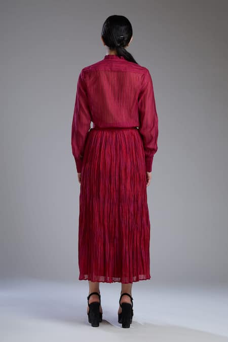 Koai Printed Chanderi Silk Shirt 