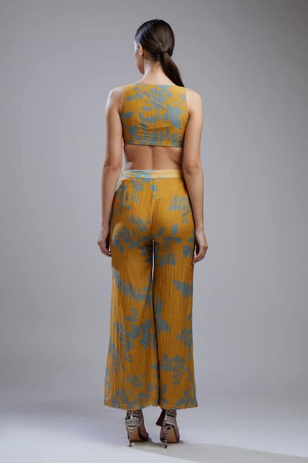 Koai Printed Chanderi Silk Palazzo For Kids