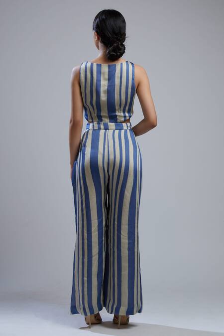 Buy_Koai_White Silk Printed Palazzo For Kids_Online_at_Aza_Fashions