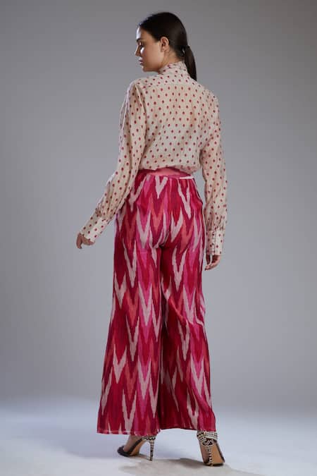 Koai Printed Chanderi Silk Palazzo For Kids