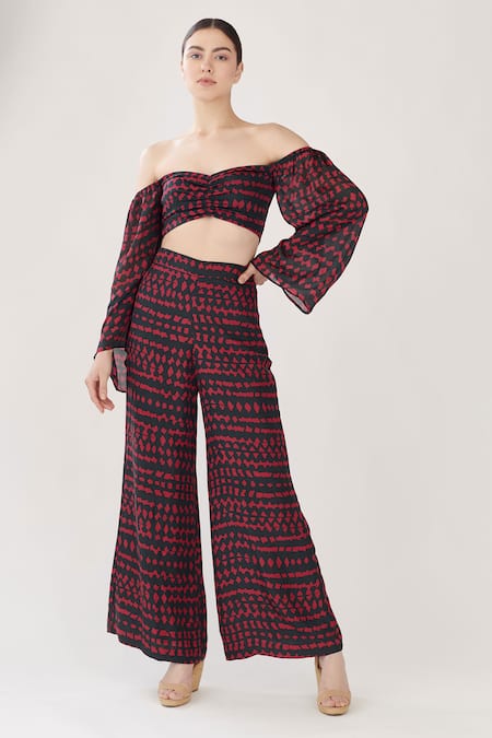 KoAi Printed Flared Pant 