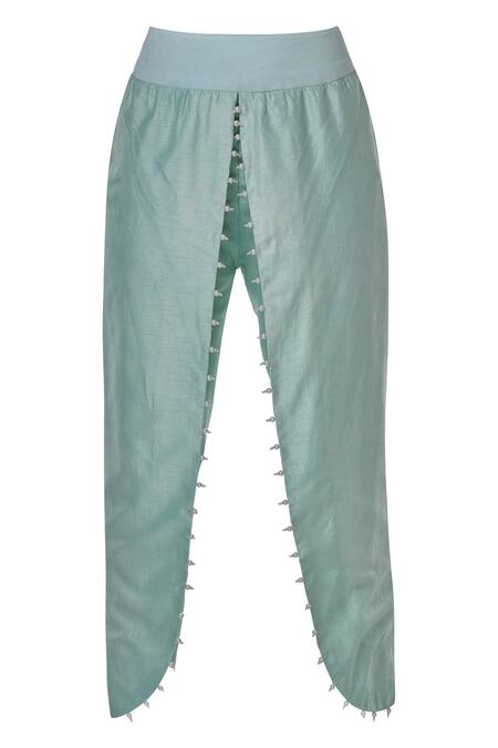 Shop Aariyana Couture Blue Georgette, Bamboo Embroidery, Beads Kurta Set Online at Aza Fashions Shop_Aariyana Couture_Blue Georgette, Bamboo Embroidery, Beads Kurta Set_Online_at_Aza_Fashions