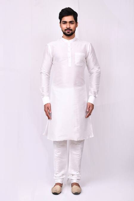 Arihant Rai Sinha_Purple Silk Sequins Floral Embroidered Bundi Kurta Set_Online_at_Aza_Fashions