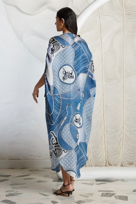 Kamaali Pret Horse Print Cape 