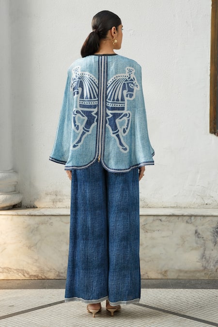 Kamaali Pret Horse Print Flared Pant 