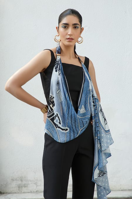 Kamaali Pret Horse Print  Scarf 