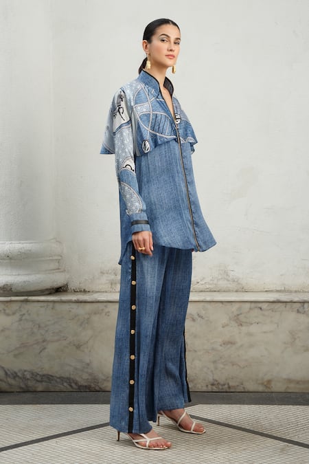 Kamaali Pret Printed Flap Shirt 