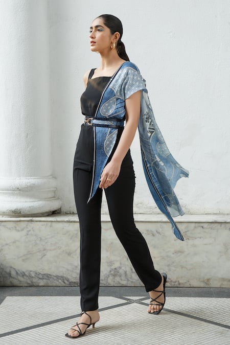 Kamaali Pret Printed Waistbelt Scarf 