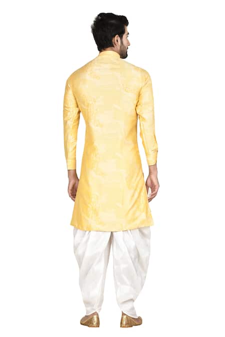 Nayantara Couture Printed Silk Sherwani & Dhoti Pant Set 