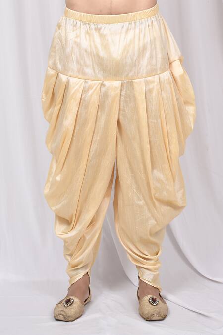 Shop_Arihant Rai Sinha_Green Silk Asymmetric Kurta And Cowl Pant Set _Online_at_Aza_Fashions