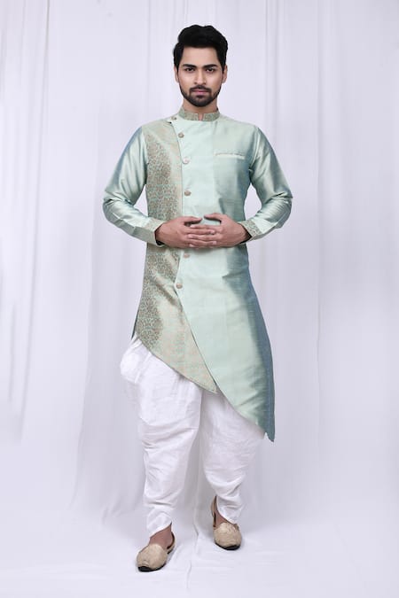 Aryavir Malhotra Jacquard Kurta & Cowl Pant 