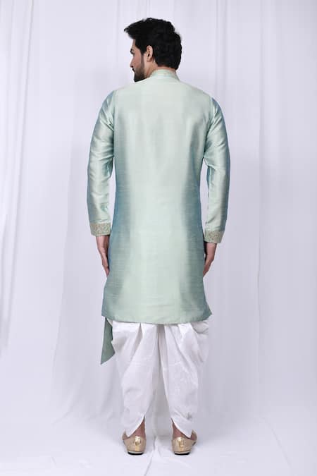 Aryavir Malhotra Jacquard Kurta & Cowl Pant 