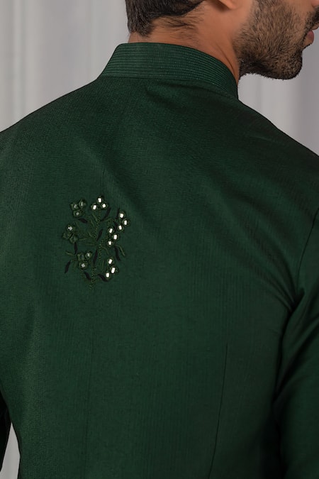 Buy Punit Arora Green Silk Embroidered Kurta And Dhoti Pant Set Online at Aza Fashions Buy_Punit Arora_Green Silk Embroidered Kurta And Dhoti Pant Set _Online_at_Aza_Fashions