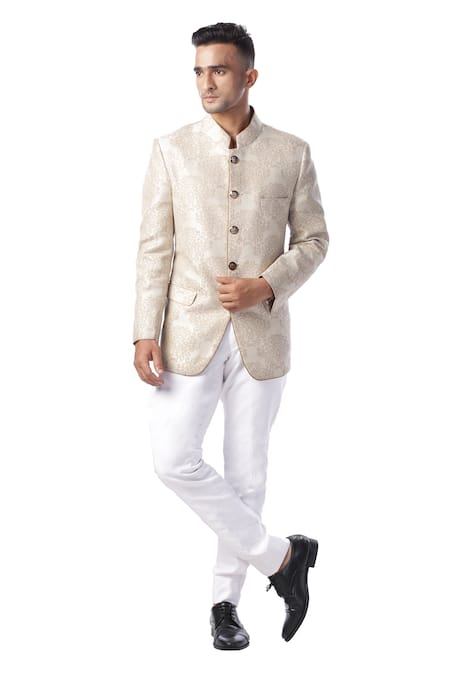 bandhgala with white pants