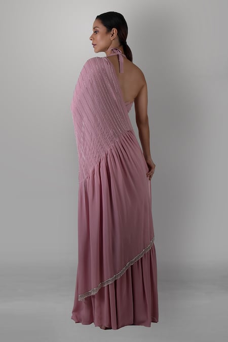 Kavita D Pure Silk Georgette Pre-Draped Saree 