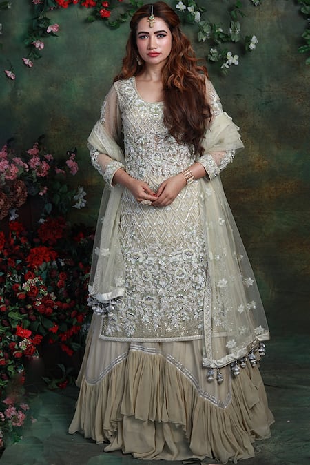 Archana Kochhar Haniya Embroidered Kurta Lehenga Set 