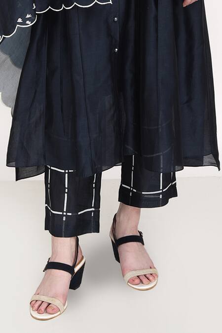 Shop Arcvsh By Pallavi Singh Blue 100% Organza, Lining Cotton, Kurta Set With Printed Dupatta Online at Aza Fashions Shop_Arcvsh By Pallavi Singh_Blue 100% Organza, Lining Cotton, Kurta Set With Printed Dupatta _Online_at_Aza_Fashions