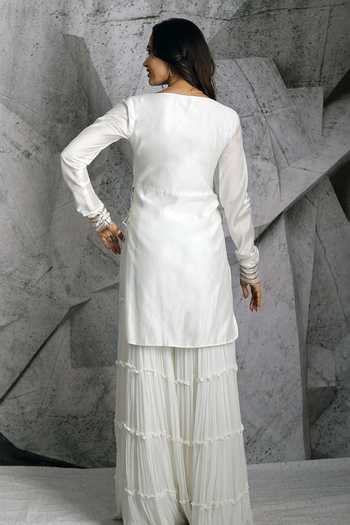 Archana Kochhar Chanderi Kurta & Sharara Set 